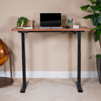Flash Furniture NAN-TG-2046-R-GG Electric Height Adjustable Standing Desk - Table Top 48